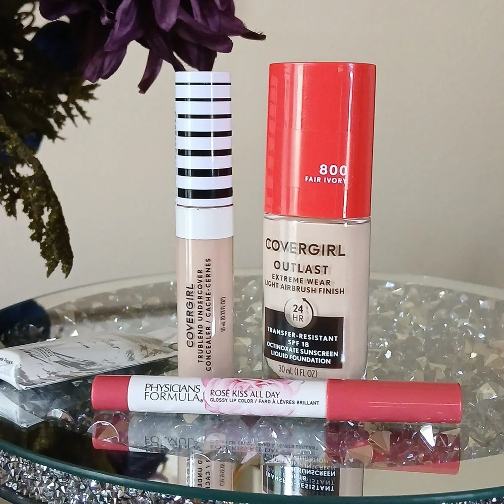New Covergirl Ivory Foundation, Concealer- Physicians Lip Color Women's Makeup